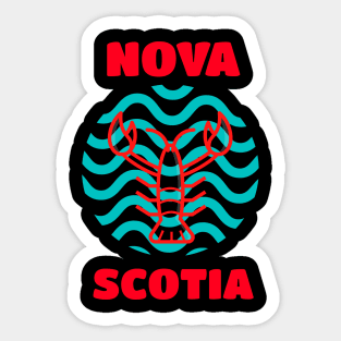 Nova Scotia, Seafood Lover Canada Lobster Sticker